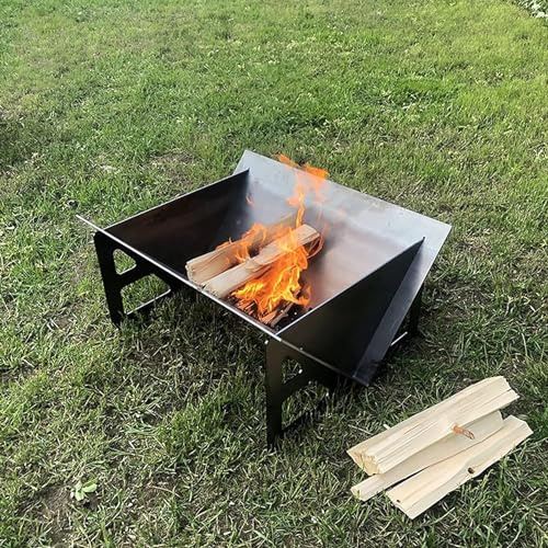 Braciere in Ferro Battuto Bracieri a Legna per Esterni, Camino da Esterno Grandi Bracieri da Patio per Cortile Giardino Spiaggia Campeggio Riscaldamento Falò Picnic Party