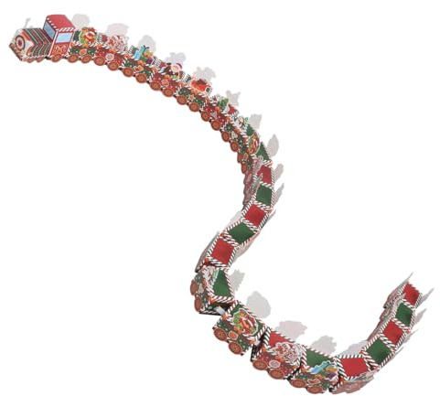 iplusmile Set 24 Scatole di Caramelle Vuote a Forma di Treno per Calendario dell'Avvento Natalizio Riempibile Confezioni Fai da Te per Dolcetti e Regali Decorazioni Festive per Conto alla