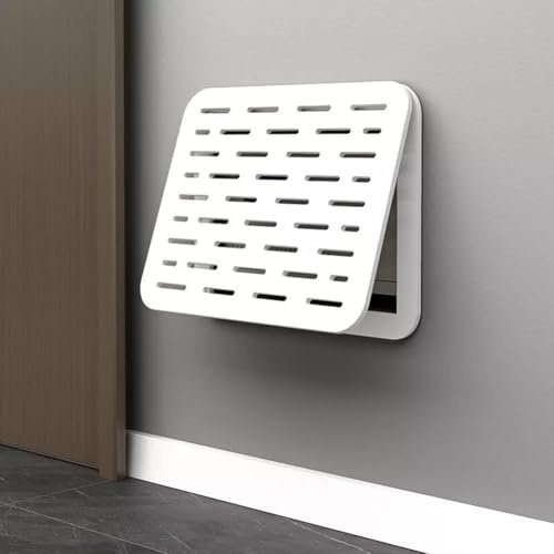 Eawfgtuw Decorative Fuse Box Cover Cabinet with Flip Design, Wall Mounted For Ultra-Thin PP Wood Panel Electric Meter Cover for Living Room, Office, Bedroom, Kitchen, 34x24 (C)