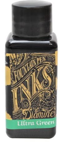 Diamine Ultra Green Bottle Ink, 257, 30ml
