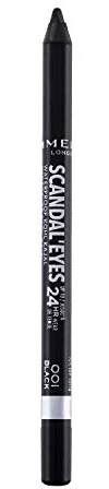 Rimmel Scandaleyes - Crayon Khôl Waterproof pour les Yeux Khôl - Noir 1-2 g