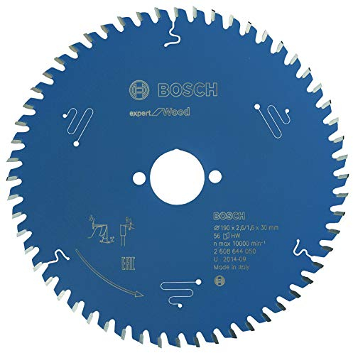 Bosch Professional Kreissägeblatt Expert for Wood (Holz, 190 x 30 x 2,6 mm, 56 Zähne, Zubehör Kreissäge)