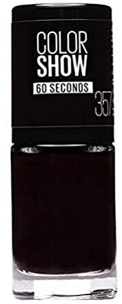 Maybelline New York Make-Up Nailpolish Color Show Nagellack Burgundy Kiss/Ultra glänzender Farblack in sattem Weinrot, 1 x 7 ml