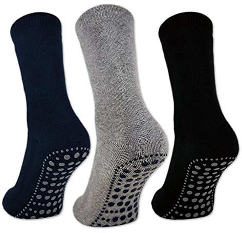3 oder 6 Paar ABS Socken Herren & Damen Anti Rutsch Socken Baumwolle