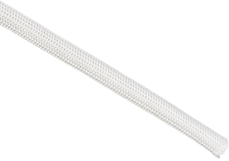 sourcing map Isolationsgeflechts Hülse, Glasfaser Hülse 9,8Ft-5mm Hoch TEMP Weiß Kabel Hülsenabdeckung für Isoliergeräte