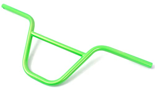 KHE PRISM BMX Lenker 9 Zoll Grün 812 g HiTen Stahl | Lackiert, 720 mm Breite, 22,2 mm geriffelte Klemmung, 11° Backsweep, 2° Upsweep