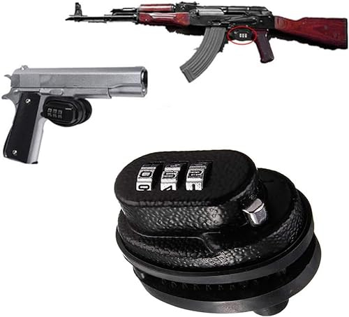 HONESECUR Lucchetto per armi, Lucchetto per pistola Keyed Alike Trigger Gun Lock - Fits Pistole, Rifles, & Shotguns