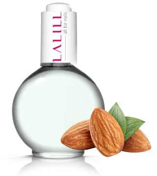 LALILL Olio cuticole 75ml – Trattamento unghie con olio di mandorle – Cura mani stile SPA – Vegan – Con pipetta – Manicure professionale – Nail care naturale