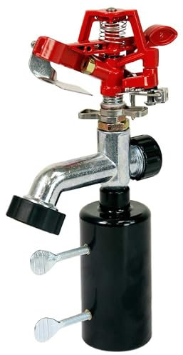 Chapin 4984: T-Post Impact Sprinkler, 360 Degree Automatic Impact Sprinkler for Small Gardens and Lawns, Up to 85ft Coverage Area