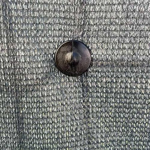 Clips Rapide Gris Anthracite/Noir/Vert de fixation pour Brise-vue sur Panneau de grillage rigide de 4 et 5 mm x 50 ou x 100 (100, Noir)