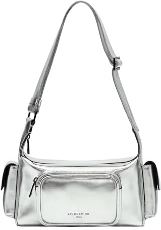 Liebeskind Crossbody S Lila Silver, Bolso de Mano Mujeres, Plata, Small