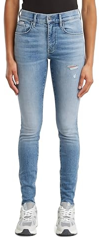 G-STAR, 3301 skinny jeans, Blå (Vintage Blue Stream Destroyed D05175-d760-h071), 29W / 34L