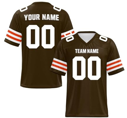 Yunshenla Personnalisé Maillot de Football Américain T-Shirts Personnalisé Maillot Rugby Personnalisable avec Nom et Numéro Homme Femme Enfant Tshirts Equipe de France T Shirt Sport(#13)