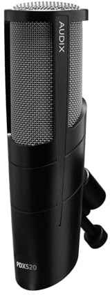 AUDIX PDX520 Dynamic Vocal Microphone – Cardioid Broadcast Mic with Low Cut & Presence Boost – Studio & Podcasting