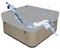 Quadrata Copertura Vasca Idromassaggio,Impermeabile Copertura Piscina Fuori Terra per Esterna,Copertura per Vasca da Bagno Piscina,Telo Copri Quadrato per Spa Giardino (Size:200x150x20cm,Color:Grigio)
