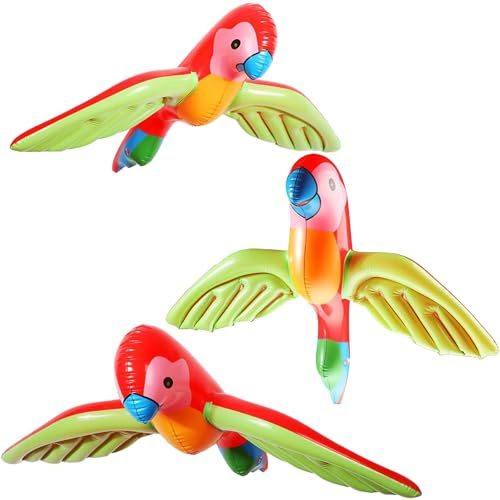 Inflatable Parrot, Hinchable para Fiestas, Juguetes Inflables,Cartoon Inflatable Pool Toy, PVC, Juguetes Inflables para Animales Pool Party
