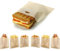 Toaster Bags Reusable Nonstick, 8pcs Toastie Sandwich Bag 17x19cm Premium Teflon Toastabags Washable Toasted Bags Heat Resistance 260℃ for Grilled Cheese Pizza Panini