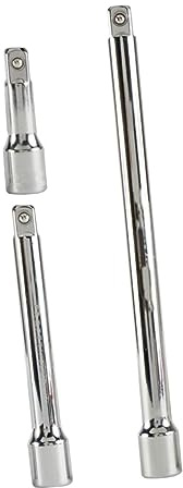 BAZEITFLOW 3Pcs Extension Socket Set Drive Ratchet Extender Tool for Tight Spaces Includes and Lengths for Loosening Tightening Fasteners