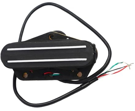 Folpus Humbucker Bridge Pickup für E Gitarre, Doppelschienen Zubehör für Ukulele, Schwarz 9k