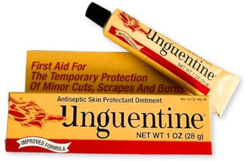 Unguentine Antiseptic Skin Protectant Ointment – Original Formula for First Aid, Minor Cuts, Scrapes and Burns – 1 Oz