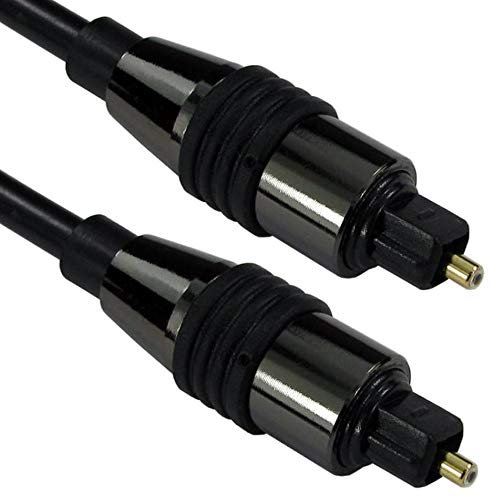 Quality - 10m Digital Optical Cable | Male to Plug Lead – SPDIF TOSlink Digital Audio Connector | Sound Bar TV Amplifier Output
