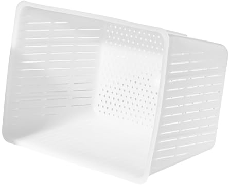 1 x Molde de queso 16x12x11cm -1,5 kg – Cestillo Rectangular Para Queso Cottage, Ricotta, Camembert Y Brie