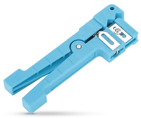 Bewinner Fiber Optic Stripper 45-163 45-162 Fiber Optic Jacket Stripper Koaxialkabel Abisolierwerkzeug zum Abisolieren von Simplex-Fasern und einer Vielzahl von Glasfaserkabeln(45-163)