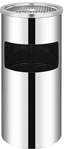 vidaXL Wandaschenbecher Wandmontage Aschenbecher Wandascher Ascher Aschenbecher Mülleimer Abfalleimer Müllbehälter Mülltrenner Edelstahl 26L