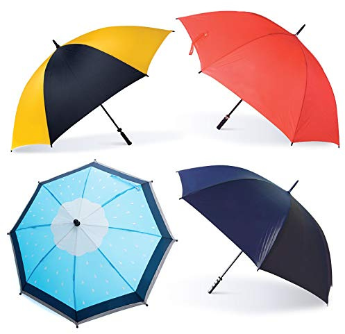 Oakthrift Golfschirme, 152,4 cm, windfest, mit zufälligem Logo, 4 Stück