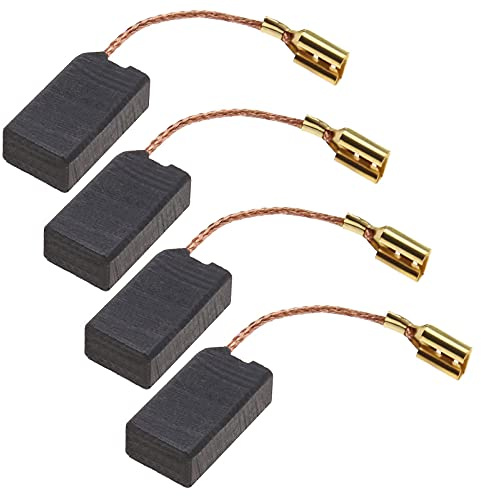 ECSiNG 2 Pares de Escobillas de Carbón de 6,3x10x17,5 Mm Pulgadas Pieza de Repuesto de Martillo de Parada Automática Compatible con HILTI TE14 TE15 TE15C TE18M TE24 TE25 para Herramientas Eléctricas