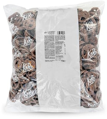 KoRo - Schokobrezeln in Vollmilchschokolade | 1 kg - Süß trifft salzig - Ideal als Party- oder Filmabend-Snack - Praktische 1 kg-Vorteilspackung