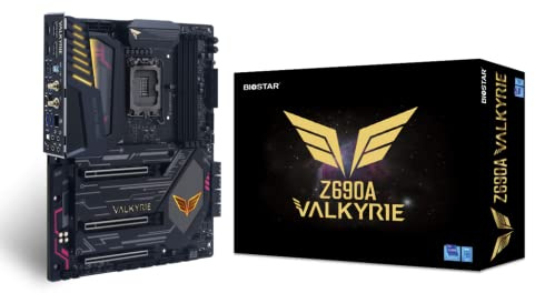 Biostar Z690A Valkyrie Intel LGA 1700 unterstützt Dual Channel DDR4 PCIe 5.0 Gaming Motherboard