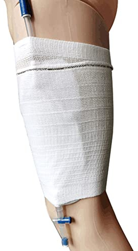 Opaeroo Katheter Beinbeutelhalter Katheter Tasche Abdeckung 4 Stücke Gewebe Katheterärmeln Urin Beinbeutel Halter Harndrainage Bag Strap Für Männer Oder Frauen Rollstühle-L