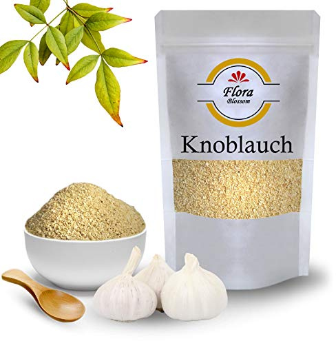 400g Knoblauch Granulat von Flora Blossom | Knoblauch Getrocknet und Granuliert G2 Ideales Gewürz zum Kochen | Natürlich Ohne Zusätze
