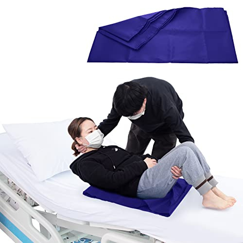 LOSCHEN Tubular Slide Sheet for Patient Transfer, Sliding Draw Sheets to Assist Moving Elderly for Cars, Vehicles, Wheelchairs and Bed Transfers (60x40cm, Navy Blue)
