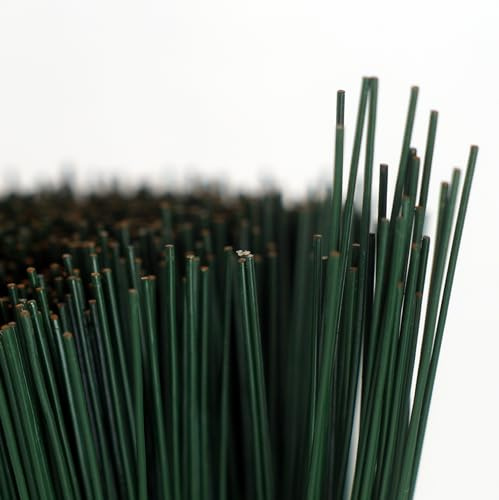 FLORIST, FLORAL GREEN STUB WIRE (0.9mm) 20swg - Floral Green Stub Wire. Flower Arranging Accessories, Craft Wire, Wreath Making Supplies, Modelling Wire. (1, Green 7 Inch, 100)