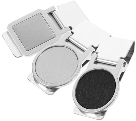 WESIEVYA 3piezas Clips De Dinero De Acero Inoxidable Clips De Almacenamiento Portátiles para Billetes Y Tarjetas Diseño Compacto Y Exquisito para Oficina Y Uso Diario