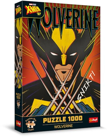 Trefl Premium Plus Quality - Puzzle Marvel: Wolverine - 1000 Elemente, Puzzle-Serie mit Lieblingshelden, Ideale Anpassung der Teile, für Erwachsene und Kinder ab 12 Jahren