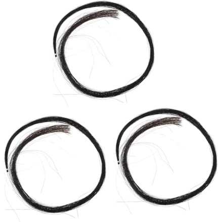 Abaodam 3stücke Natural Bow Hair Replacement Hochwertiges Pferdeschwanz-haar Für -bögen Für Austausch Defekter Bogenhaare Langlebig Und Tragbar Geeignet Für Violoncello Und Andere