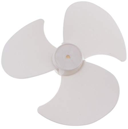 FLCPJGV Pale de Ventilateur de Rechange de 12 Pouces pour Ventilateurs électriques, Lame de Ventilateur en Plastique de Vent 3 Feuilles, Trou 0.8 cm Blanc, pour Ventilateur sur Pied Au Sol