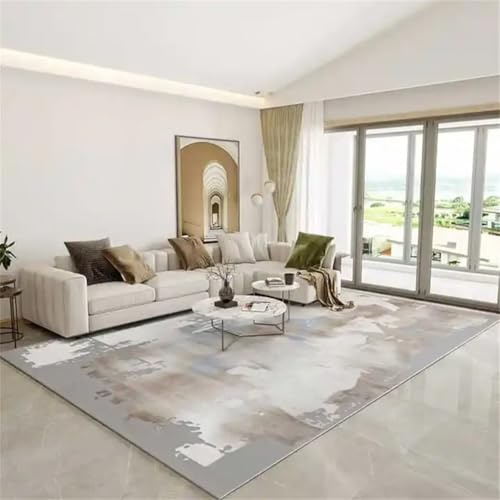 RUGMRZ Alfombra Cocina Antideslizante Alfombras Alargadas Alfombra Simple Gris para Sala de Estar, Accesorios para sofá, fácil Cuidado, Lavable Cuadros Comedor 80X120CM