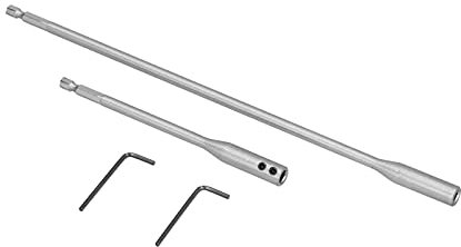 Bohrerverlängerungsset, 5,9 Zoll und 11,81 Zoll Bohrerverlängerung aus Hartstahl, 1/4 Zoll Sechskantschaft für Spatenbohrer, Schlangenbohrer, Schraubenbits
