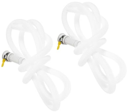 BUGUUYO Klimaanlagen-schlauch-set 2-teilig 1 5 M Klemme für Tragbare -außenabflussrohre Beständiges Pvc