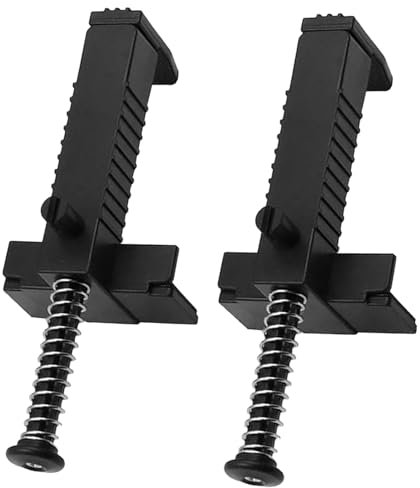 2 Pcs Black Brick Liner Clamps Stable Wire Drawer Bricklaying Tools Fixer Measuring Tools Brick Line Runner for Building Construction Wall Builder Engineering Accessory