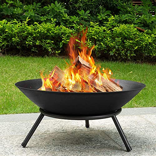 RUHEN Ciotole per bracieri da Esterno, braciere in ghisa, Stufa a Carbone/Legna, braciere riscaldante, Barbecue, braciere, riscaldatore da Patio, Bacino riscaldante per Giardino sul Retro
