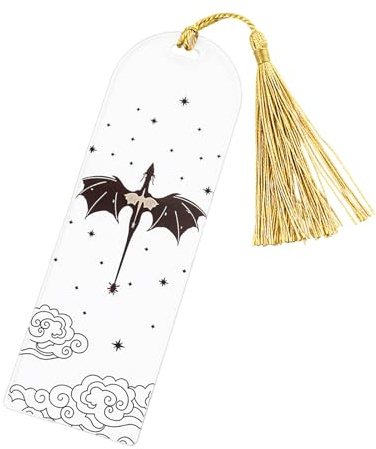 Dragon Lesezeichen | Bei vier Wings Acryl -Lesezeichen | Kreative Vintage Marque Geschenkseite für Geburtstage von Freunden und anderen freudigen Partys