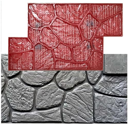 Timbro di cemento concreto, Tappetino di texture in pietra in calcestruzzo, Pavimentazione in gomma durevole per pavimentazioni per pavimenti e pareti in calcestruzzo