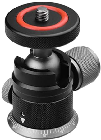 Panoramic Camera Ball Head 360 Degree Rotation 90° Tilt Aluminum Mount Adapter Compatibles Tripod Monopod Ball Head For DSLR