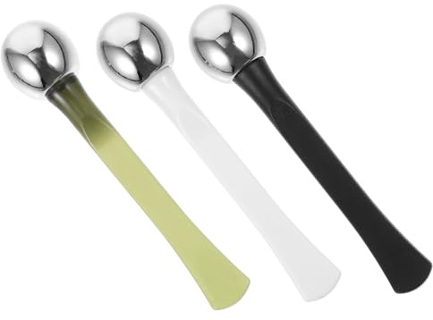 Gogogmee 3 Stück Teiliges Augenmassage Creme spatel und Massage stick Tragbar Dualseitig für Augencreme auftrag Faltenreduzierung und Hautstraffung Geeignet für Salon beauty anwendungen