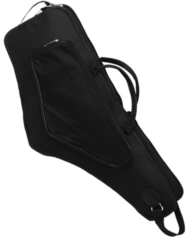 Altsaxophon Tasche Stoßfest mit Rucksackgurten Schwarz | Oxfordgewebe und Schaumstoff, Leichtes Tragesystem, Schlichtes Format, Multifunktional für Musiker